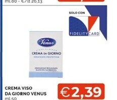 Mercatò Venus crema viso da giorno offerta