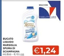 Spuma di sciampagna bucato liquido marsiglia