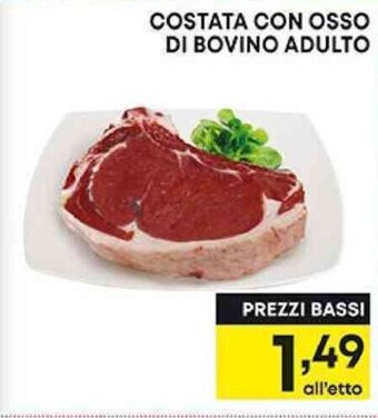 Pam COSTATA CON OSSO DI BOVINO ADULTO offerta
