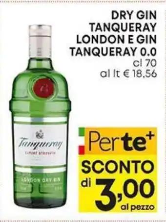 Pam DRY GIN TANQUERAY LONDON E GIN TANQUERAY 0.0 cl 70 offerta