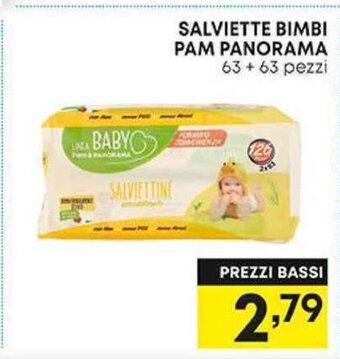 Pam SALVIETTE BIMBI PAM PANORAMA 63 +63 pezzi offerta