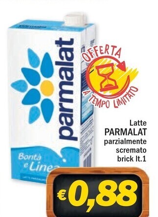 Parmalat latte parzialmente scremato