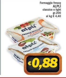 Alplì formaggio fresco