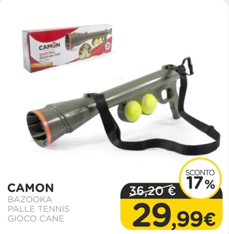 Arcaplanet Camon bazooka palle tennis/ gioco cane offerta