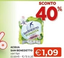 San benedetto acqua