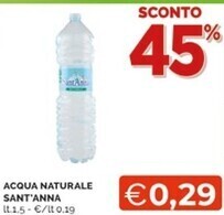 Mercatò Sant'anna acqua naturale offerta