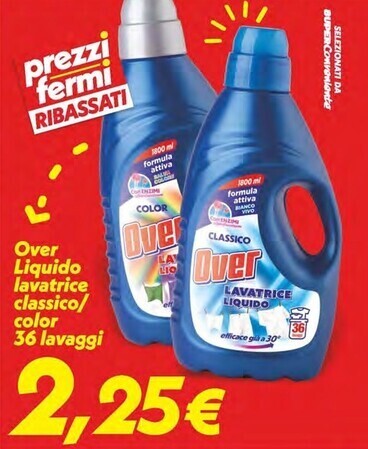 Iper Super Conveniente Over liquido lavatrice classico offerta