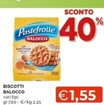 Mercatò Balocco biscotti offerta