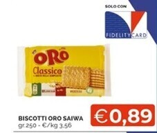 Mercatò Oro saiwa biscotti offerta