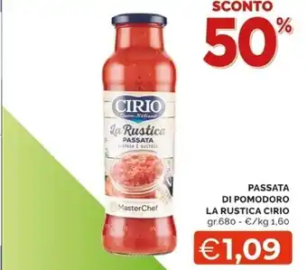 Mercatò Cirio passata di pomodoro la rustica offerta