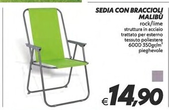 Iper Super Conveniente Sedia con braccioli malibu offerta
