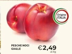 Mercatò Pesche noci gialle offerta