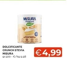 Mercatò Misura dolcificante crunch stevia offerta