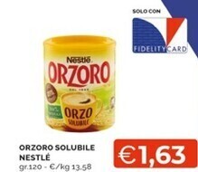 Mercatò Nestlè orzoro solubile offerta