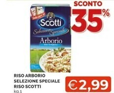 Mercatò Riso scotti riso arborio selezione speciale offerta