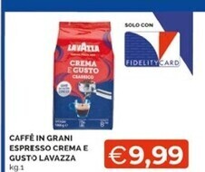 Mercatò Lavazza caffè in grani espresso crema e gusto offerta