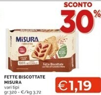 Misura fette biscottate