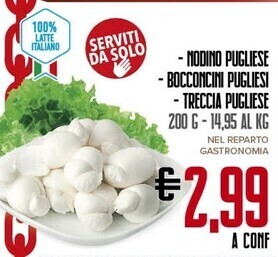 Todis Nodino pugliese - bocconcini pugliesi - treccia pugliese offerta