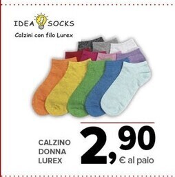 Todis Calzino donna lurex offerta