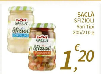 SACLÀ SFIZIOLI Vari Tipi 205/210 g