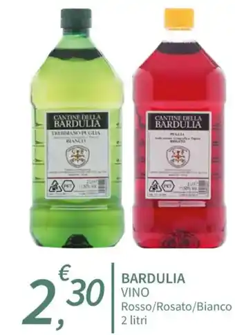 SpeSì BARDULIA VINO Rosso/Rosato/Bianco 2 litri offerta