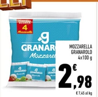 Conad MOZZARELLA GRANAROLO 4x100 g offerta
