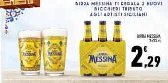 Conad BIRRA MESSINA 3x33 cl offerta