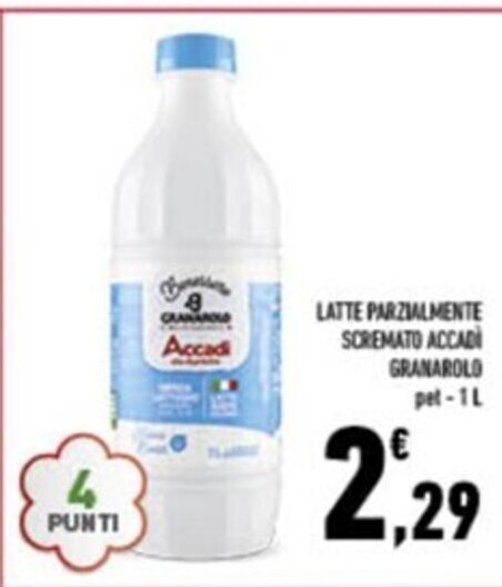 Conad LATTE PARZIALMENTE SCREMATO ACCAD GRANAROLO pet-1 L offerta