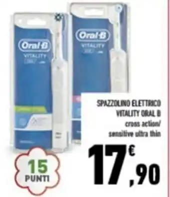 Conad SPAZZOLINO VITALITY PRO BLACK ORAL B cross action/ offerta