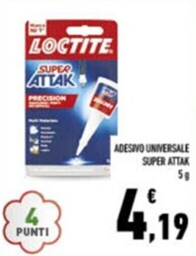 Conad ADESIVO UNIVERSALE SUPER ATTAK 5 g offerta