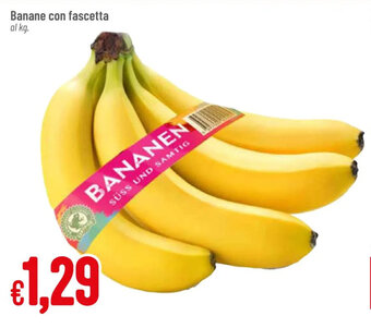 Pan Banane con fascetta al kg. offerta
