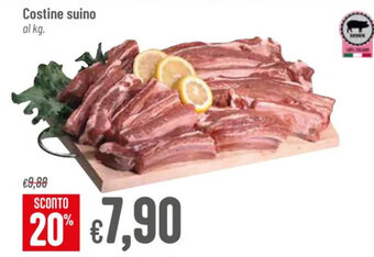 Costine suino al kg.