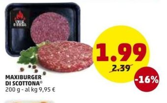 Maxiburger di Scottona 200g