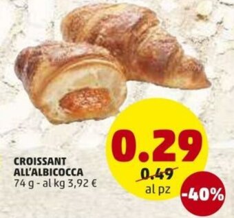 PENNY Croissant All'Albicocca 74g offerta