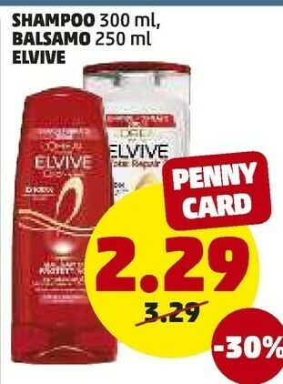 PENNY L'Oreal Shampoo Balsamo offerta
