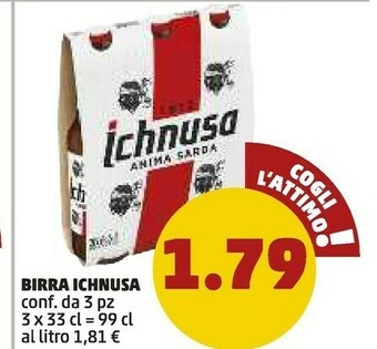 PENNY Ichnusa Birra Anima Sarda 330 G(ml) offerta