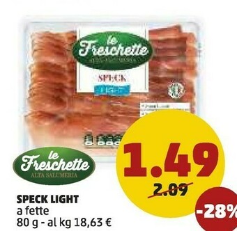 PENNY Le freschette Speck Light A Fette offerta