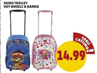 PENNY Zaino Trolley Hot Wheels & Barbie offerta