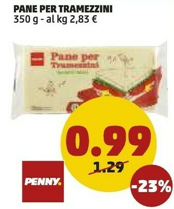 PENNY Pane Per Tramezzini offerta