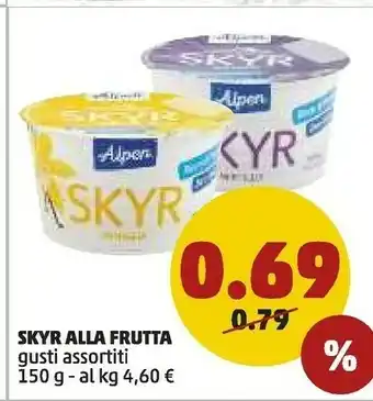 PENNY Alpen Skyr Alla Frutta 150 G offerta