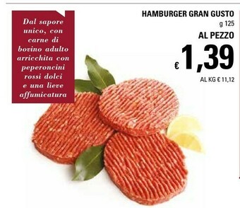 Basko Hamburger Gran Gusto offerta