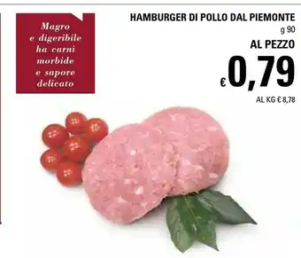 Basko Hamburger Di Pollo Dal Piemonte offerta