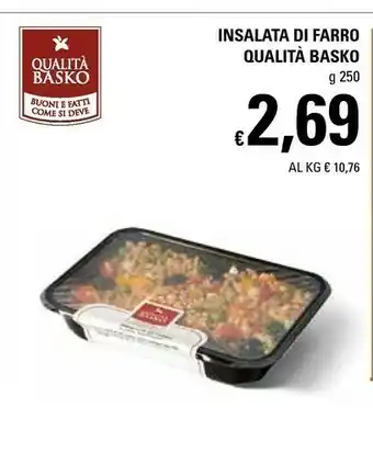 Basko Qualita Basko Insalata Di Farro 250g offerta