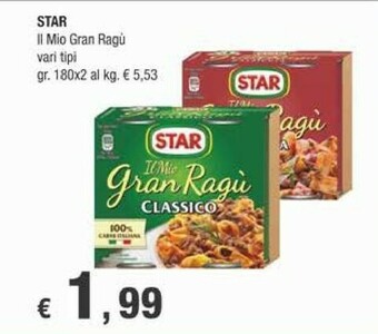 Crai Star Il Mio Gran Ragù Con Speck 180 G(ml) offerta