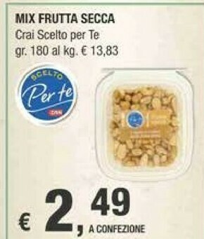 Crai Crai Mix Frutta Secca offerta