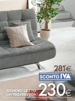 Mondo Convenienza Divano Letto offerta