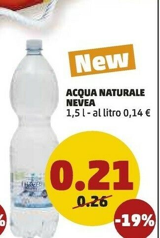 PENNY Blues - Acqua Minerale Naturale Effervescente Naturale offerta