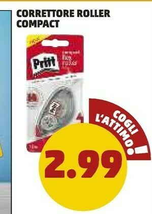 PENNY Pritt Correttore Roller Compact offerta