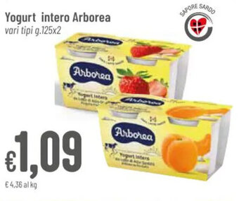 Yogurt intero Arborea vari tipi g.125x2