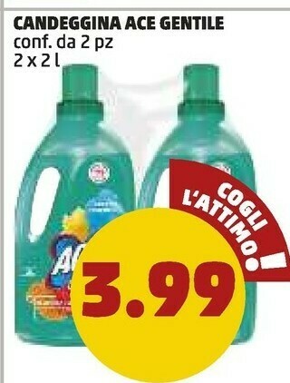 PENNY Ace Candeggina Gentile offerta